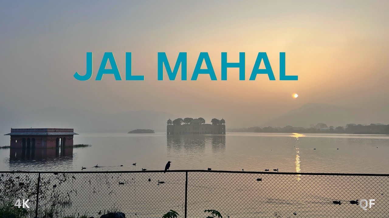 JAL MAHAL Winter Walk, जल महल, Jaipur City Ambience, 4K