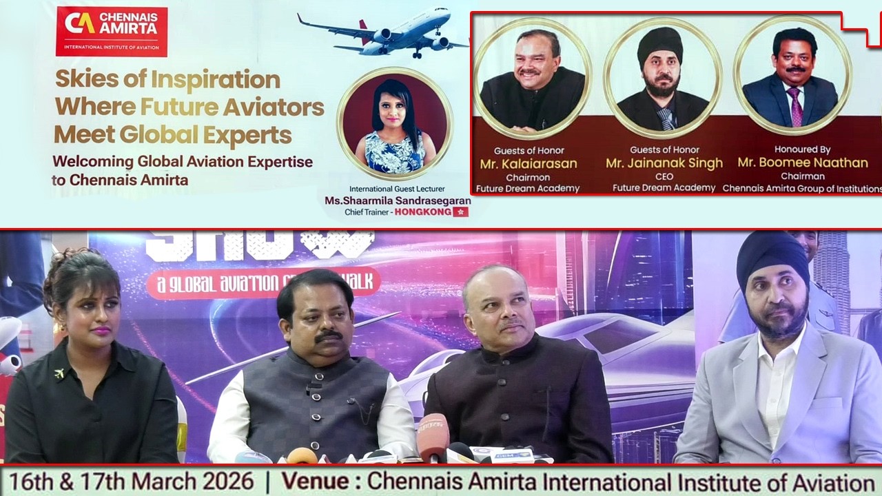 Chennais Amirta Aviation|Two Days Training|Ms.Shaarmila Sandrasegaran|Mr. Boomeenaathaan|Chennai