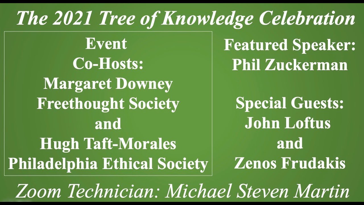The 2021 Tree of Knowledge Second Zoom Celebration