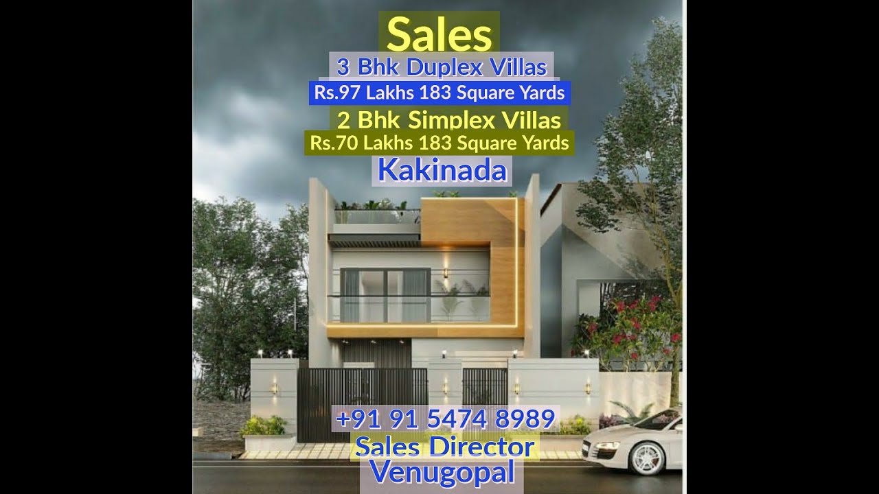Kakinada Individual 2Bhk SimplexVillas 3Bhk Duplex Villas Sales In Gated Community Residential Zone
