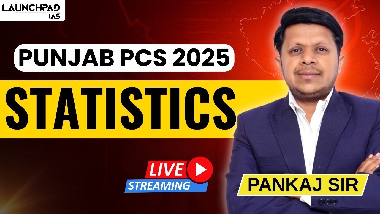 Punjab PCS Mains 2025 | Free Statistics Class 3