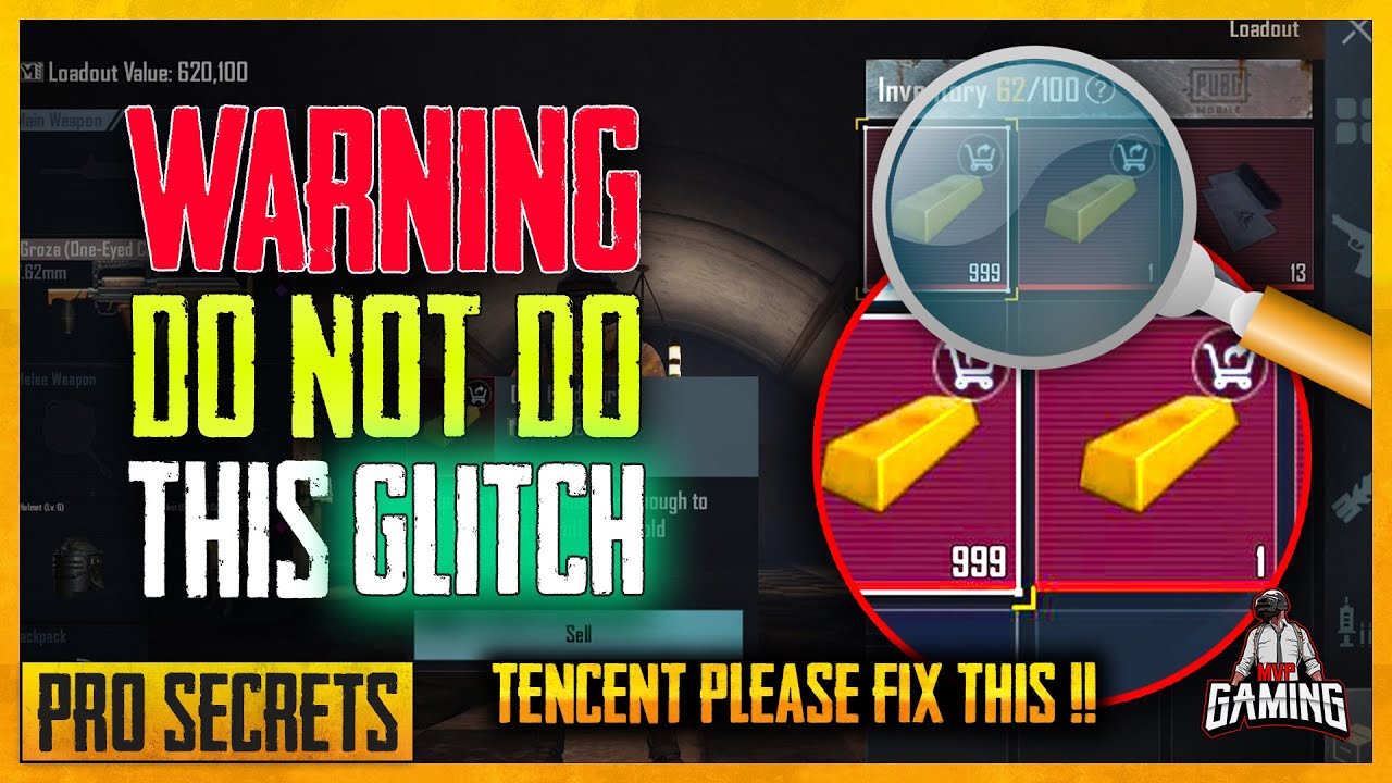 DO NOT WATCH THIS GLITCH VIDEO - Tencent PUBG Mobile please fix this Metro Royale Duplication Glitch