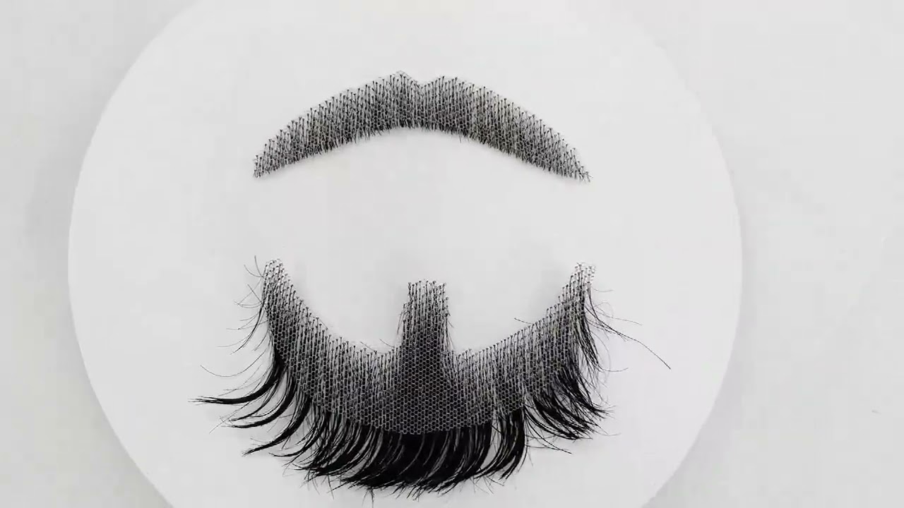 Funny and Cool 100% Human Hair Fake Face Beard For Mature Men#humanhair #coolhairstyles #beardstyle