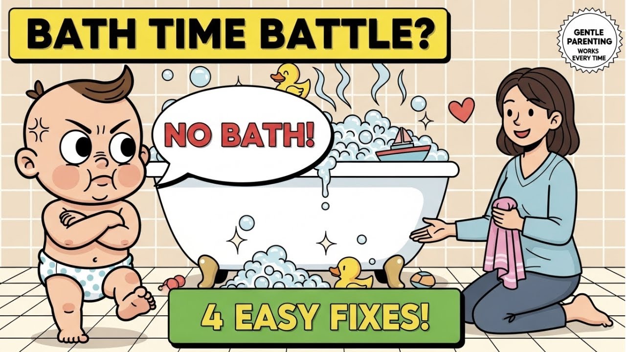 Toddler HATES Bath Time? 4 Gentle Parenting Tips That Changed Everything