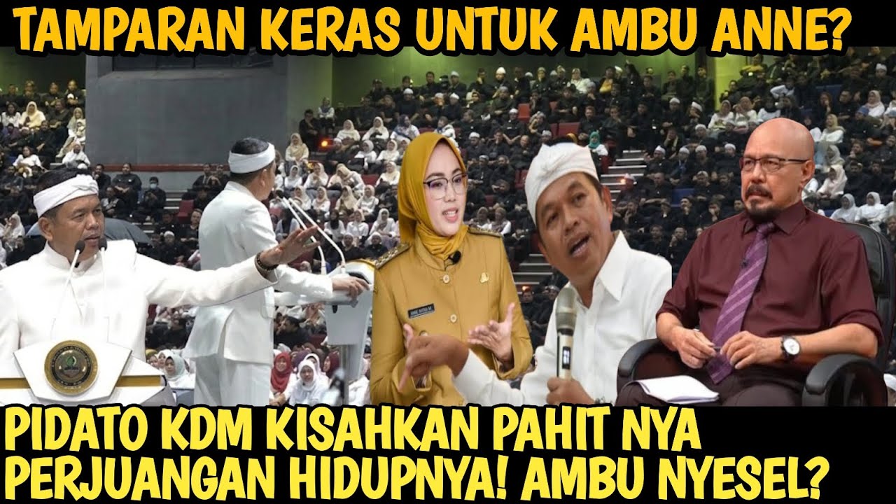 PIDATO KDM KISAHKAN PAHIT NYA DULU SEBELUM JADI GUBERNUR! Ambu anne menyesal?