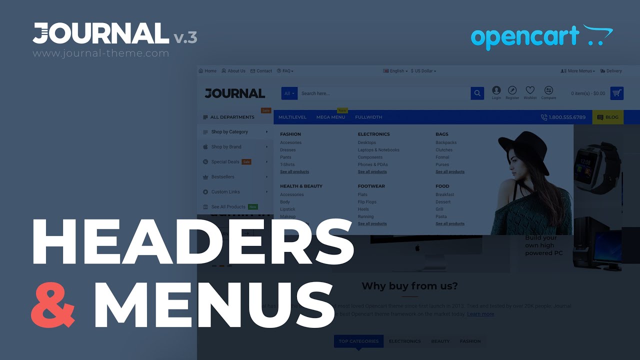 Journal 3.1 - Headers and Menus