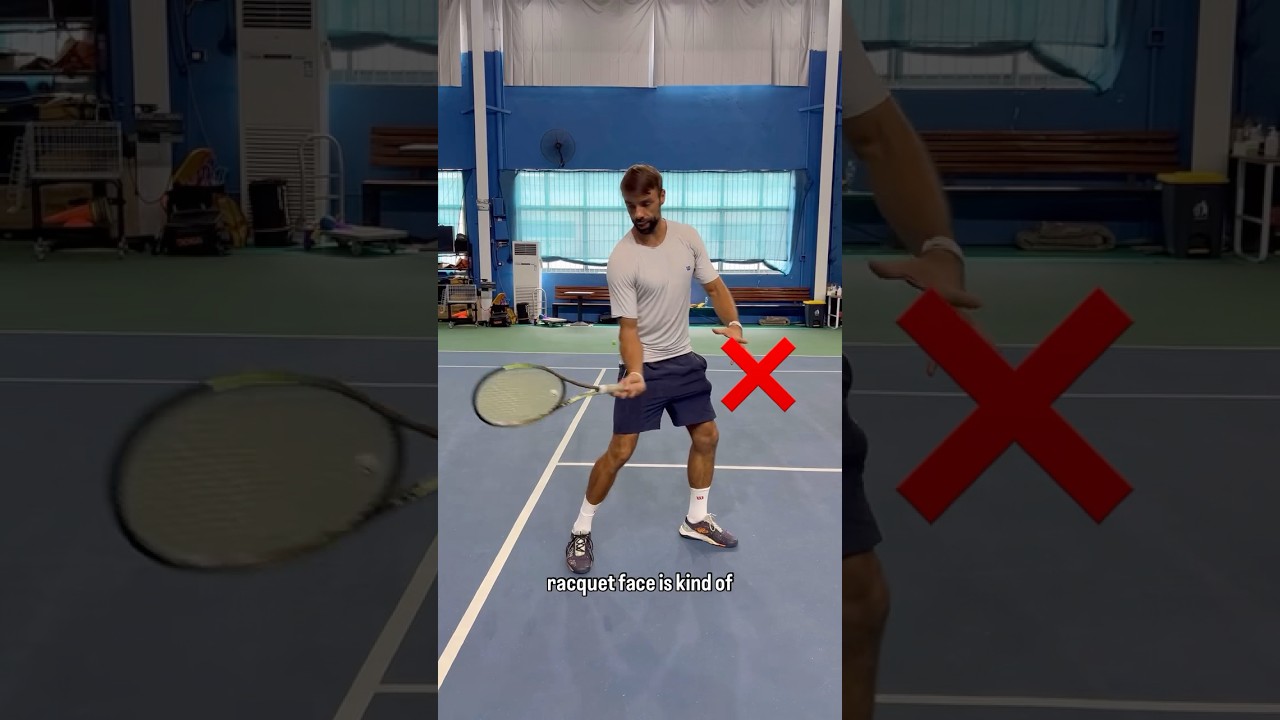 CORRECT FOREHAND - DROP & TOP SPIN! #tenfitmen #tennisforehand #forehand #tenniscoach #tennistips