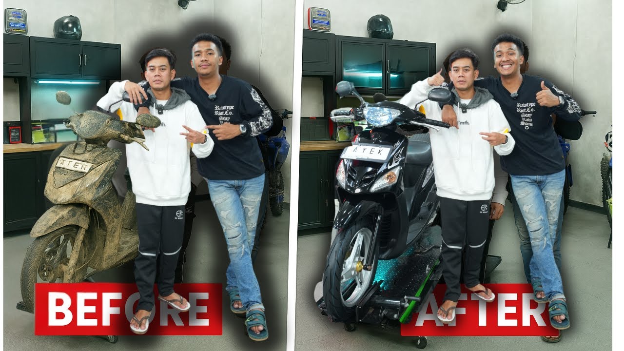 AYEK KOPLOK JEUNG UMI STEFANI BAWA MOTOR HASIL MODIF TIPIS