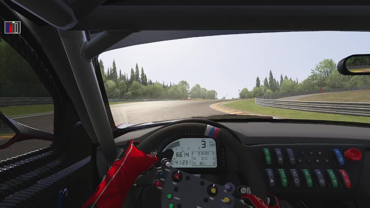Assetto Corsa Spa-Francorchamps BMW Z4 GT3 (Dry) Track Guide (Hotlap + Telemetry)
