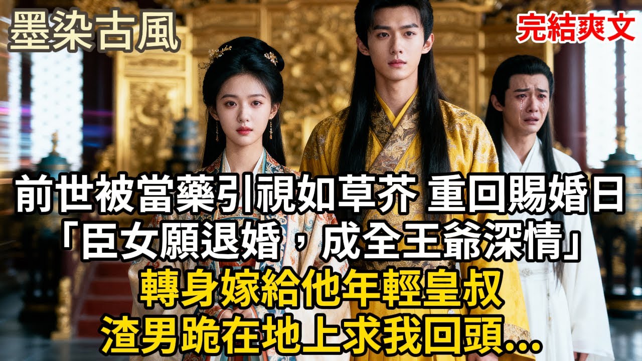 前世被當藥引視如草芥，重回賜婚日「臣女願退婚，成全王爺深情」轉身嫁給他年輕皇叔渣男跪在地上求我回頭...#古言 #小説 #古風 #愛情 #情感故事 #爽文 #完結