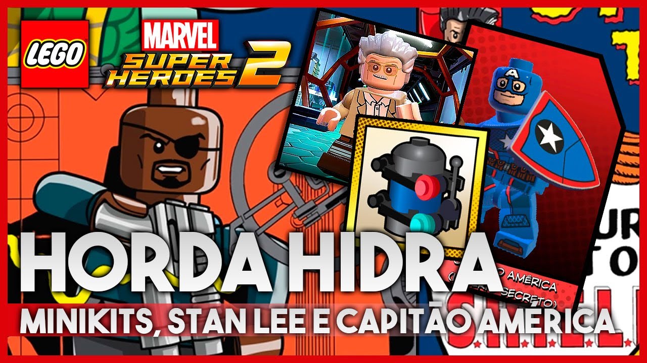 Lego Marvel Heroes 2 | 05: Horda Hidra 100% | Capitão America Império Secreto + Minikits + Stan Lee
