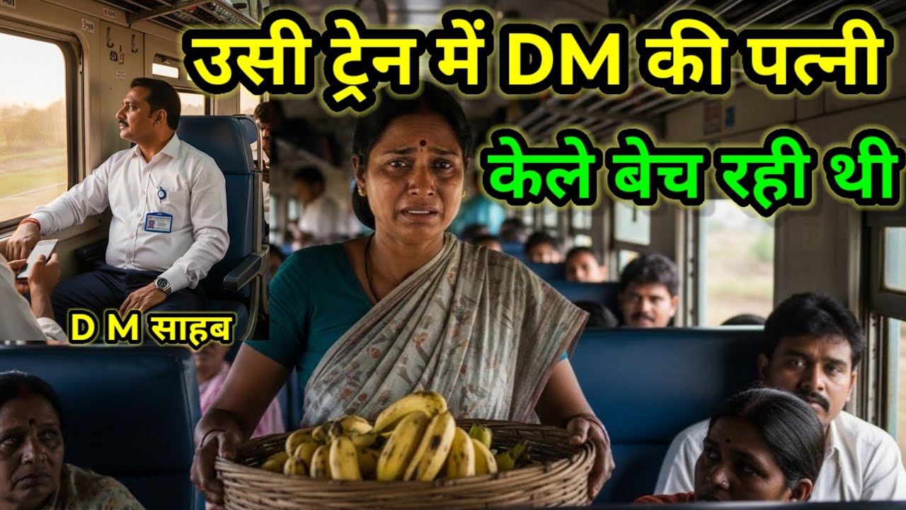 DM साहब जिस ट्रेन से जा रहे थे…उसी ट्रेन में उनकी मरी हुई पत्नी केले बेच रही थी | सच सबको रुला गया 
