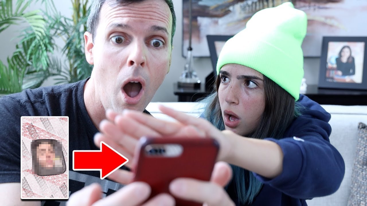Dad REACTS to my CAMERA ROLL!! *Bad Idea*