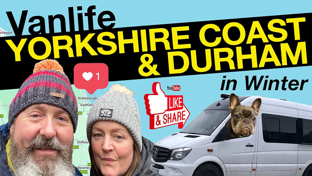 Vanlife Winter Yorkshire coast and Durham in December 2023