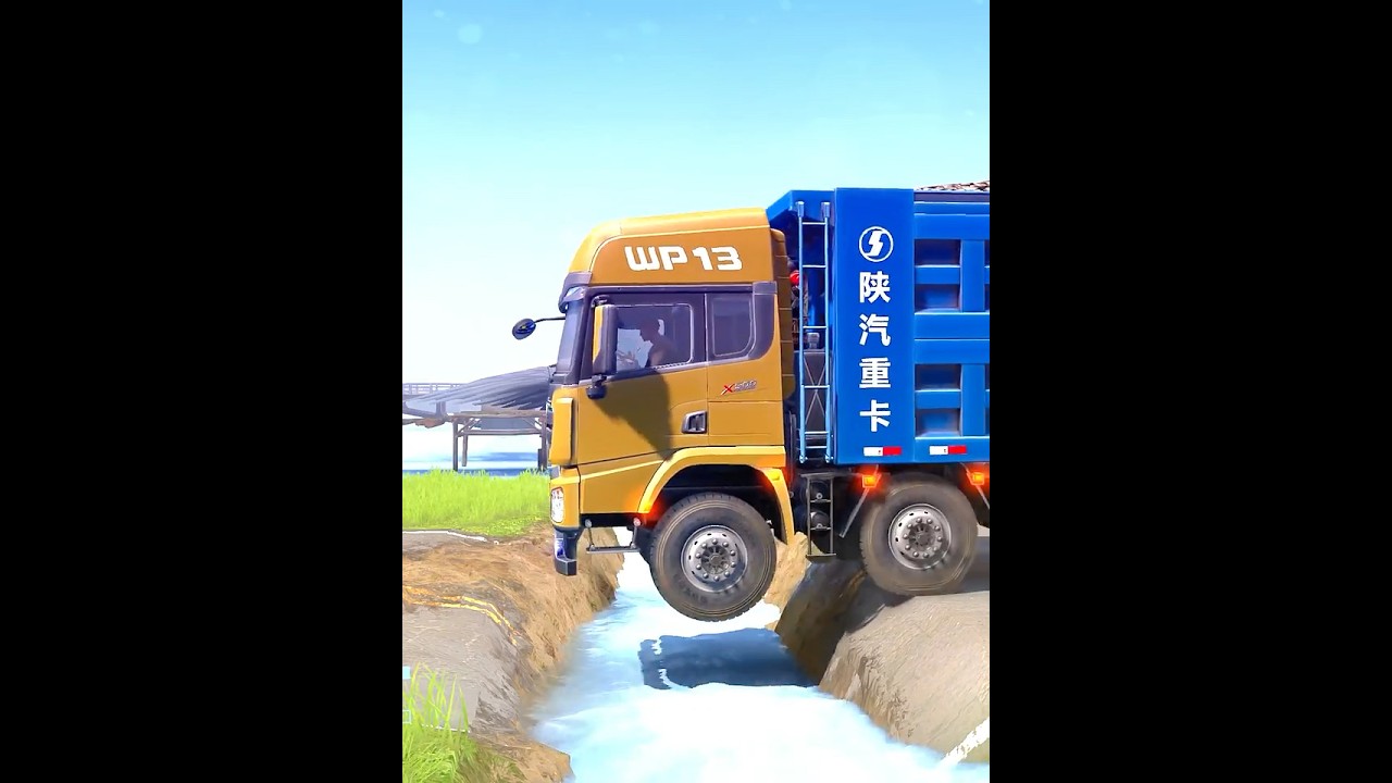 Spintires: MudRunner -SHACMAN DELONG X3000 Towing a Truck on a Snowy Road Ep129