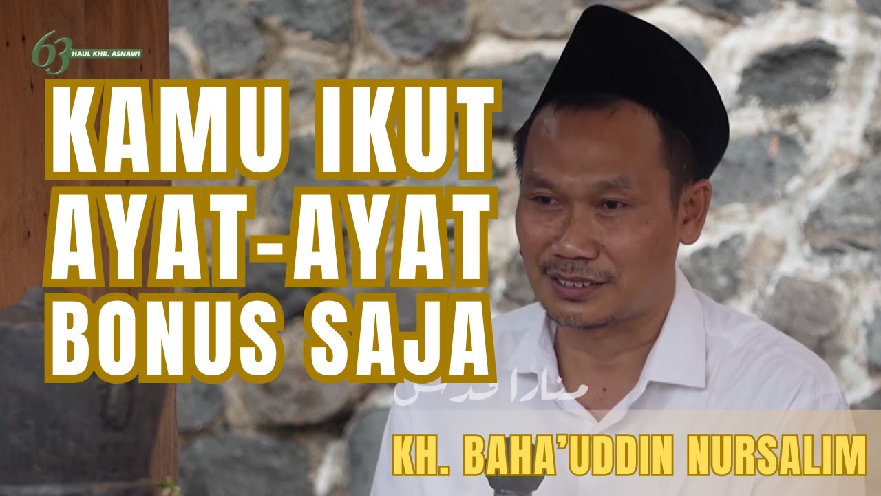PENGAJIAN GUS BAHA HAUL RADEN ASNAWI SEPUH | KH BAHA'UDDIN NURSALIM