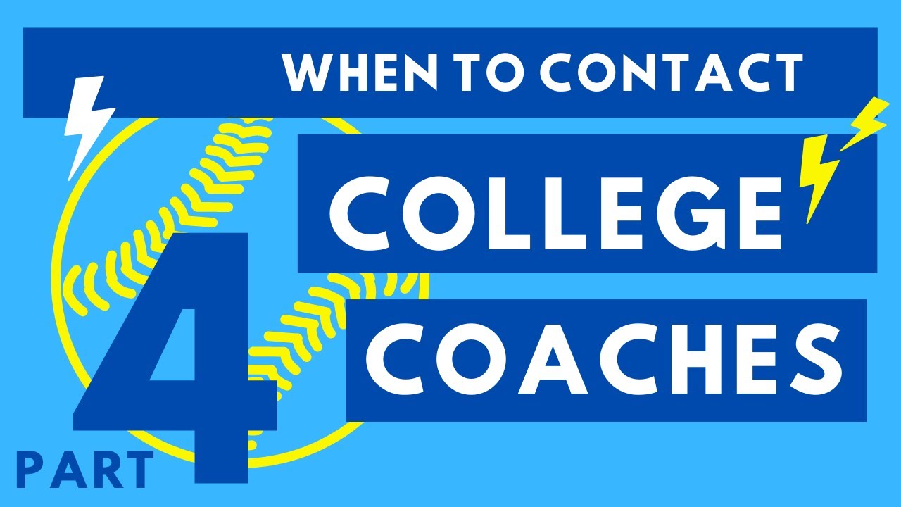 What age should baseball player contact college coaches? College Baseball Recruiting Tips, Part 4
