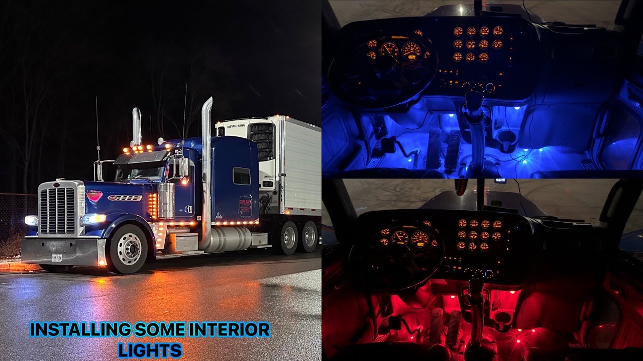 INSTALLING DUAL REVOLUTION LIGHTS IN PETERBILT 389