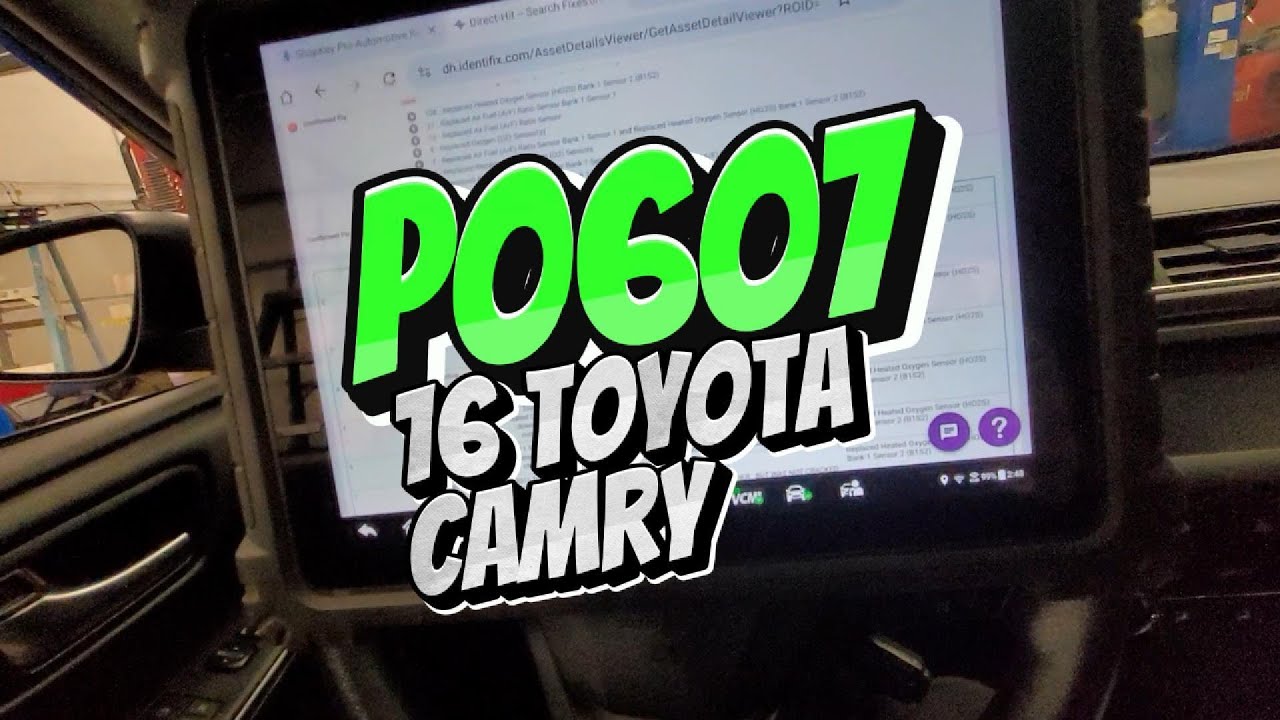 P0607 Processor performance code 16 Toyota Camry 2.5l