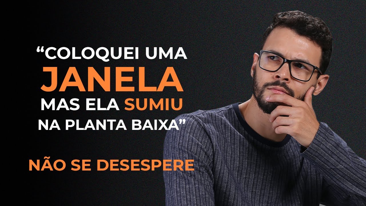 O que fazer quando o objeto NÃO APARECE na planta baixa | ENTENDA A FAIXA DE VISTA