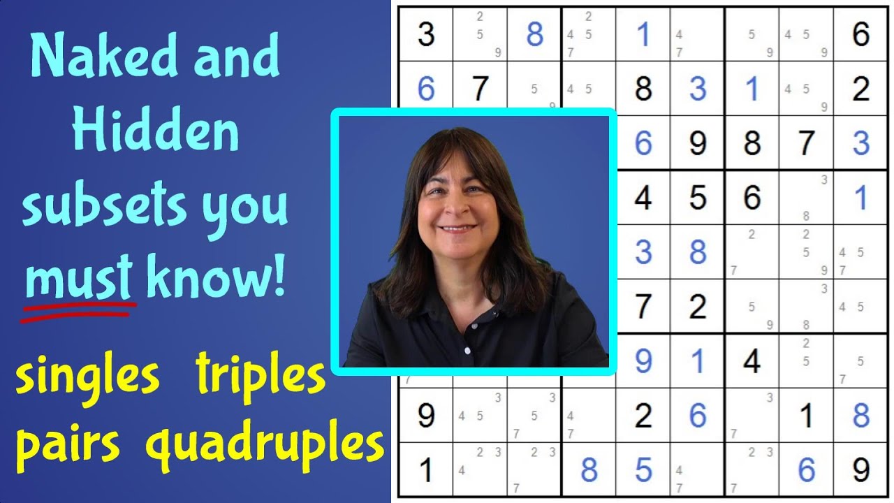 Lookout for Hidden Singles, Pairs, Triples, and Quadruples in Sudoku