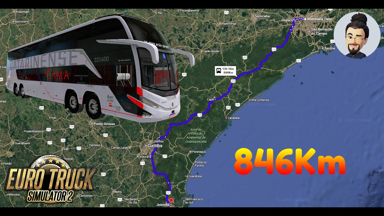 Euro Truck Simulator 2 - Viagem impecável de São Paulo (SP) para Joinville (SC)