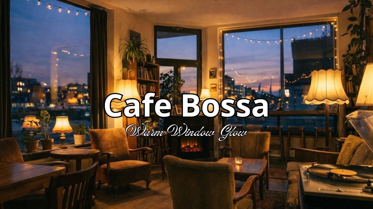 Warm Window Glow in Cafe Bossa for Work, Study & Relax