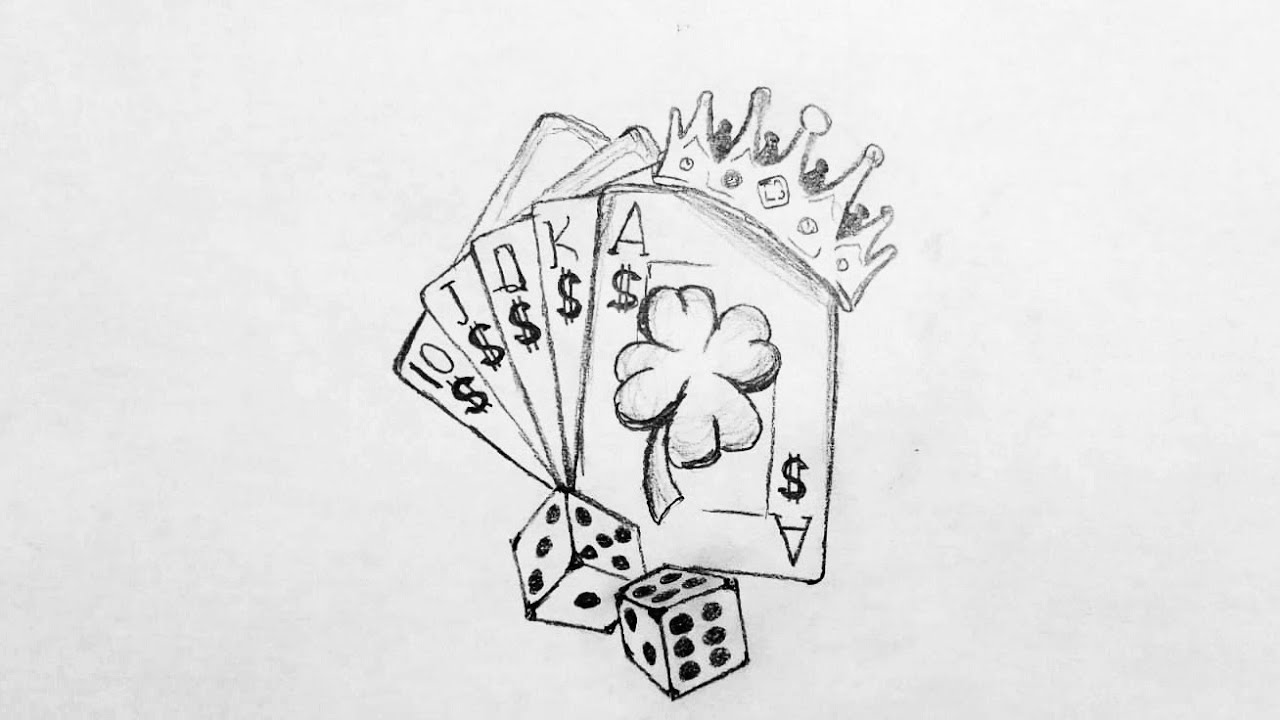 Easy Drawing Ideas - 12 (Playing Cards)