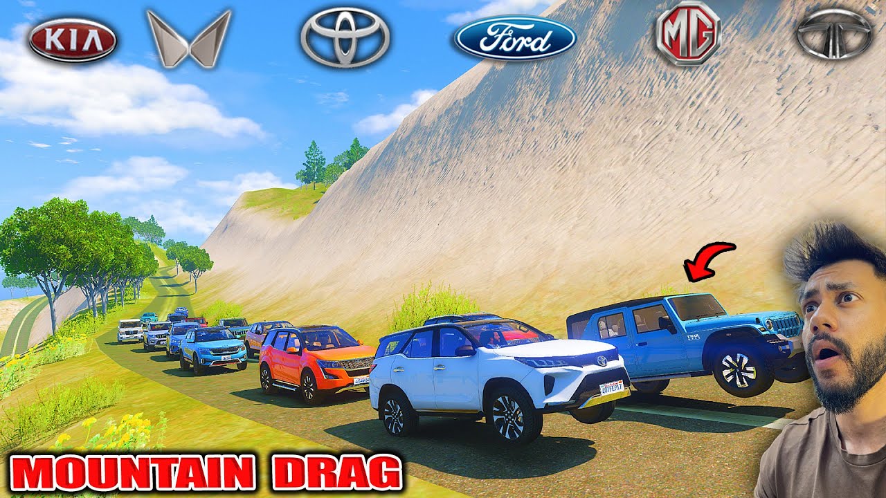 TOP INDIAN SUV'S 🚀EXTREME MOUNTAIN 😱DRAG RACE | GTA 5 ABHISHEKKZ GAMING