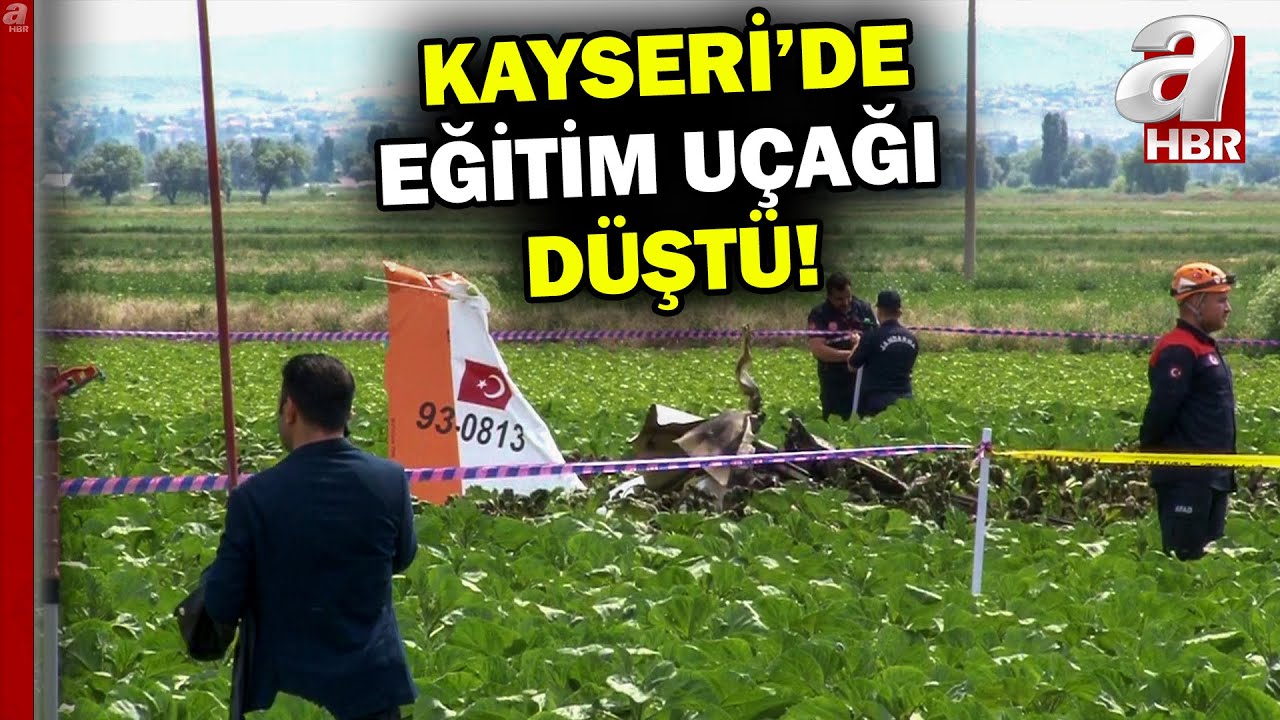 Kayseri'de eğitim uçağı düştü! MSB'den ilk açıklama! Mürettebattan haber var mı? | A Haber