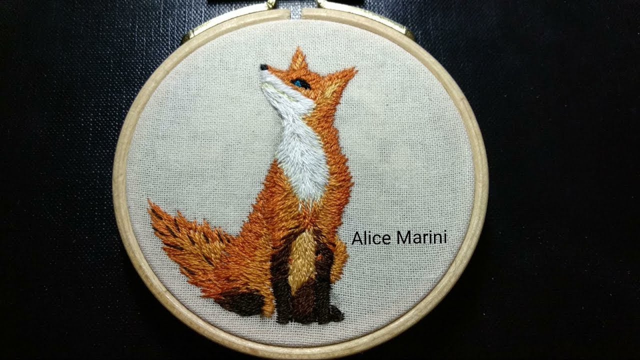 Hand Embroidery: Fox