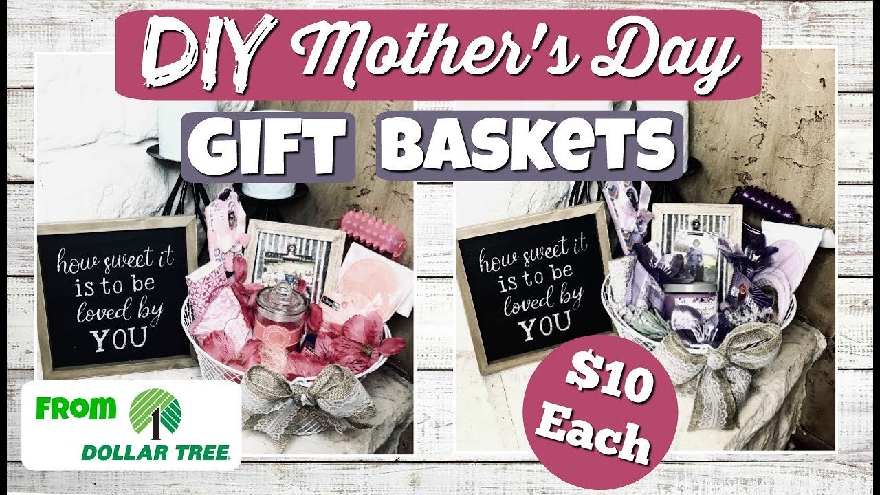DIY Mother's Day Gift Baskets from Dollar Tree!!