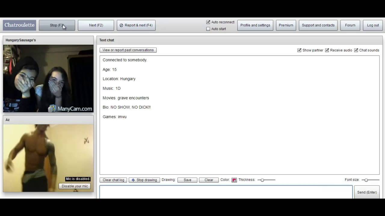 Zyzz Chatroulette #10