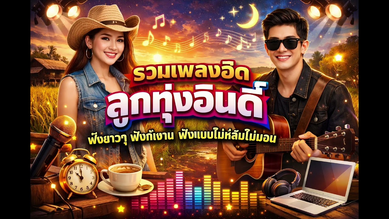 EP. 94รวมเพลงฮิตลูกทุ่งอินดี้ |ฟังยาวๆ|ฟังทำงาน|ฟังไม่หลับไม่นอน