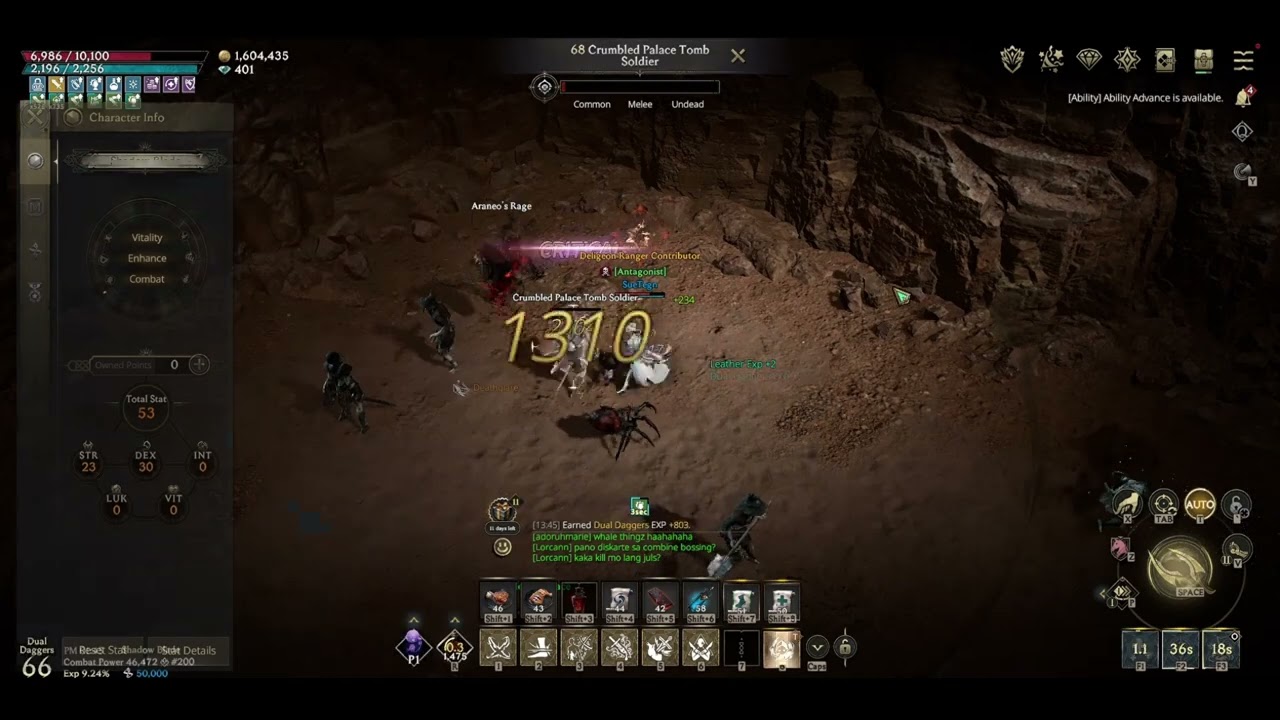 F2P lordnine dual dagger attack spd/crit build