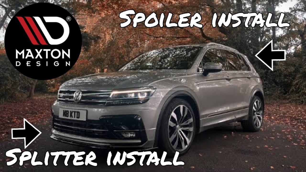 Как установить сплиттер Maxton Design на VW Tiguan R
