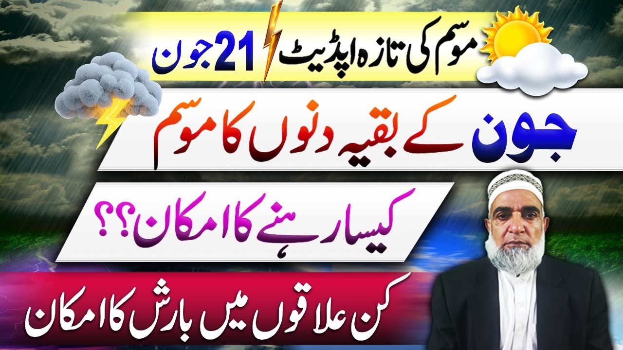 Weather Forecast for Last week of June 2026 in Pakistan || Crop Reformer