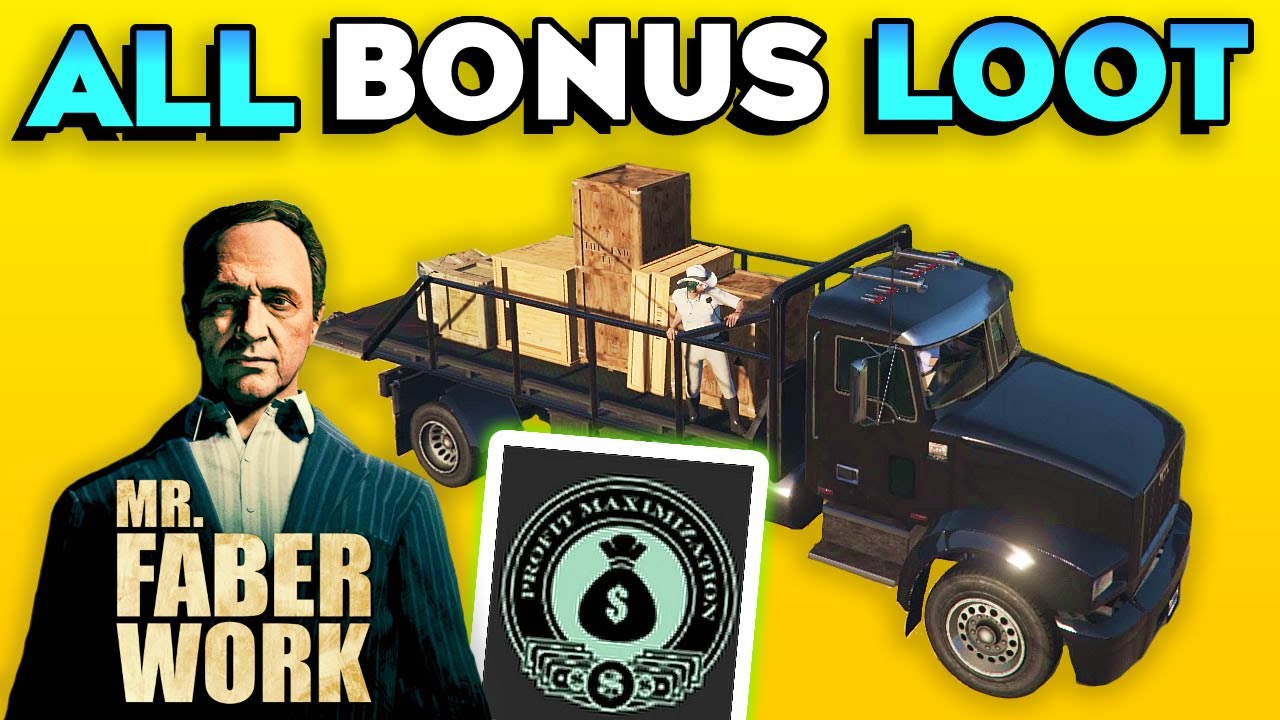 GTA Online All Bonus Loot in All Mr Faber Work + Max Payout (Profit Maximization Award Guide)