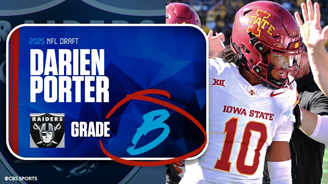 2025 NFL Draft Grades: Raiders receive 'B' for selecting CB Darien Porter at No. 68 overall