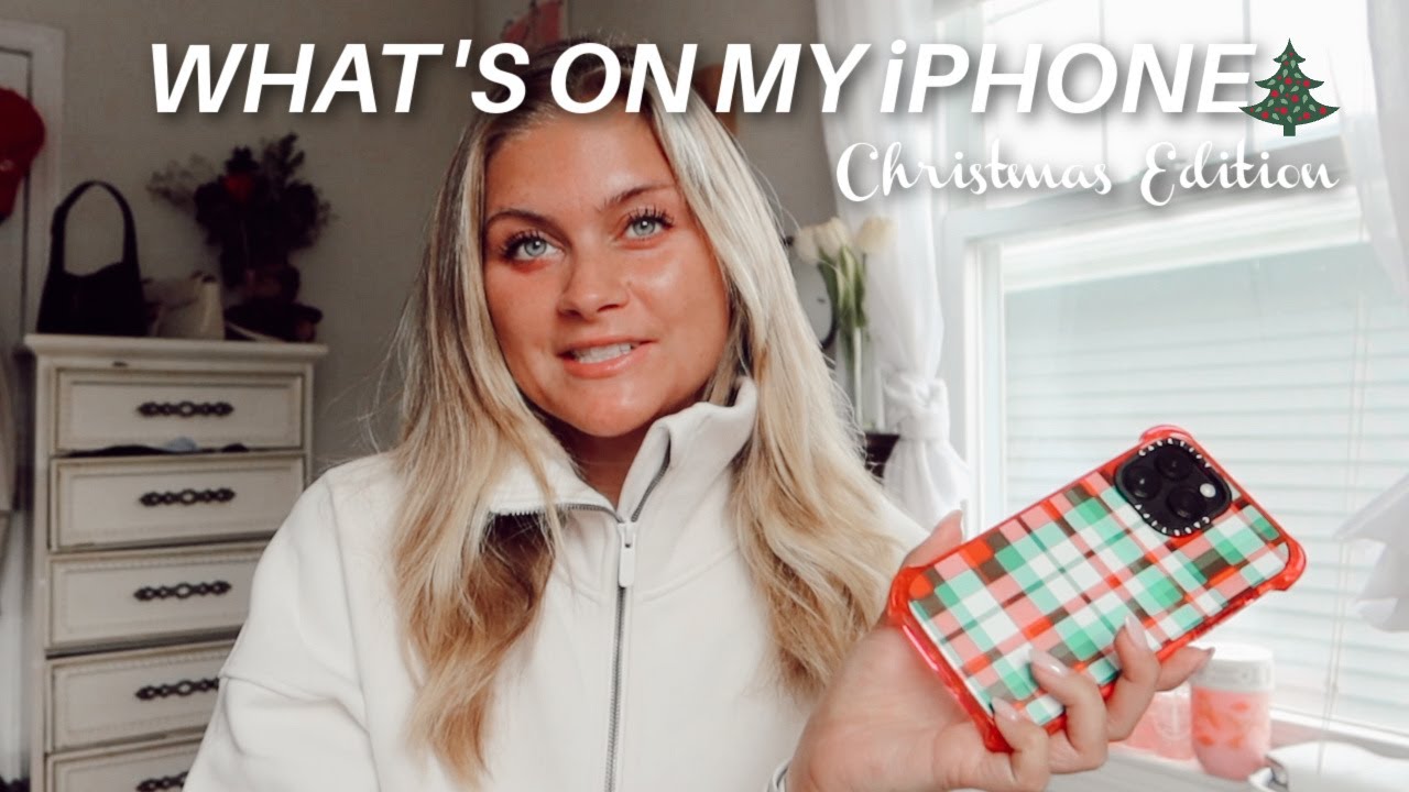 WHAT'S ON MY iPHONE 14 PRO MAX | CHRISTMAS EDITION