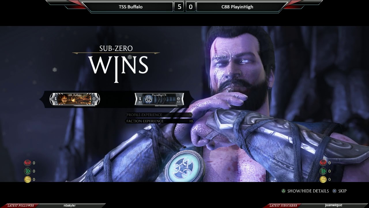 Kombat Koliseum TSS Buffalo (Sub Zero) vs C88 PlayinHigh (Sub Zero/Scorpion) FT10