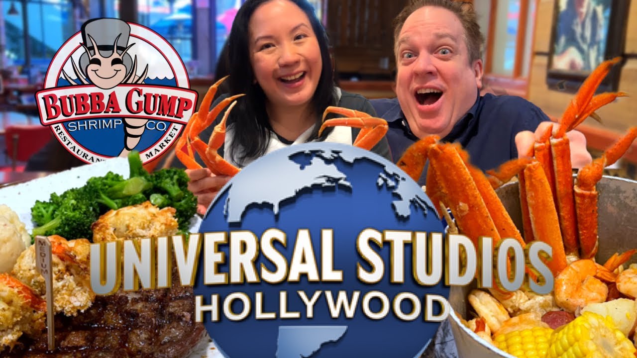 Мы съели самые ДОРОГИЕ морепродукты в Bubba Gump Shrimp в Universal CityWalk Hollywood 🦐