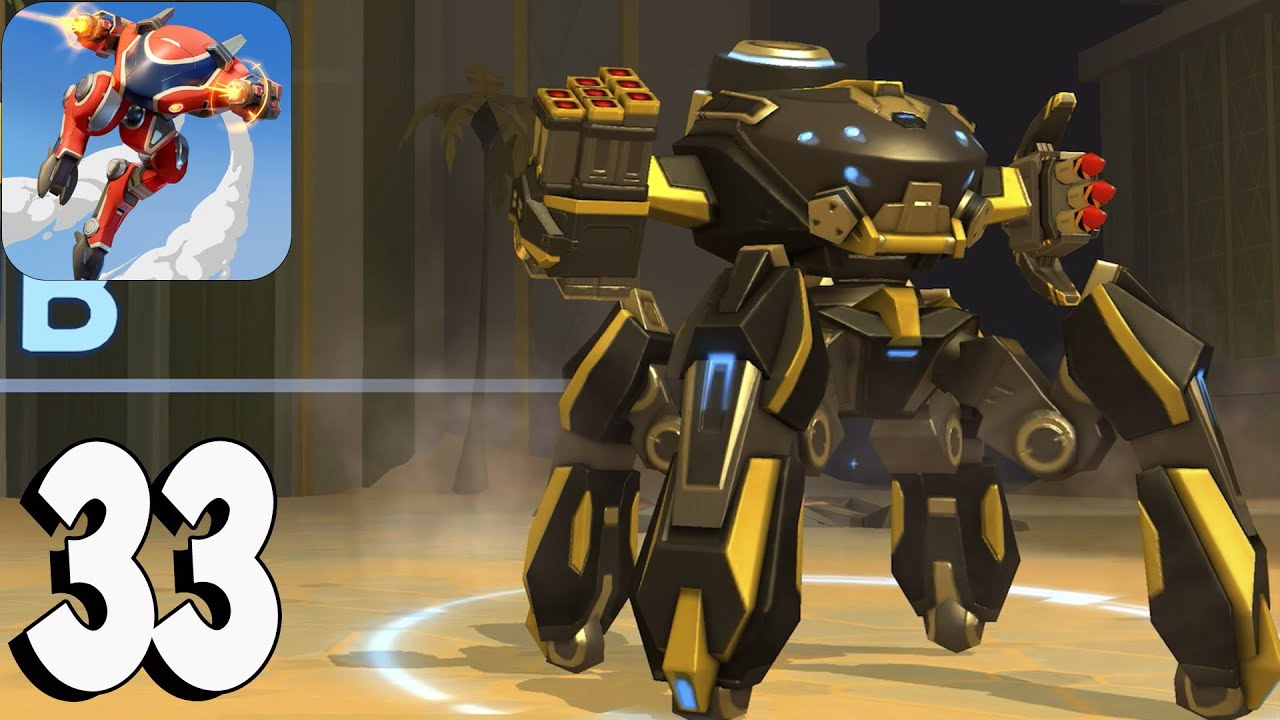 Mech Arena: Robot Showdown - Gameplay Walkthrough Part 33 - ARACHNOS(iOS,Android)