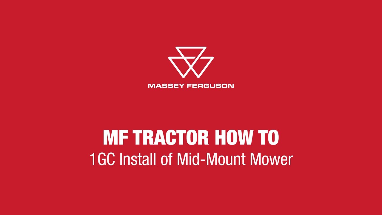 How to Install Mid-Mount Mower on 1GC Tractors