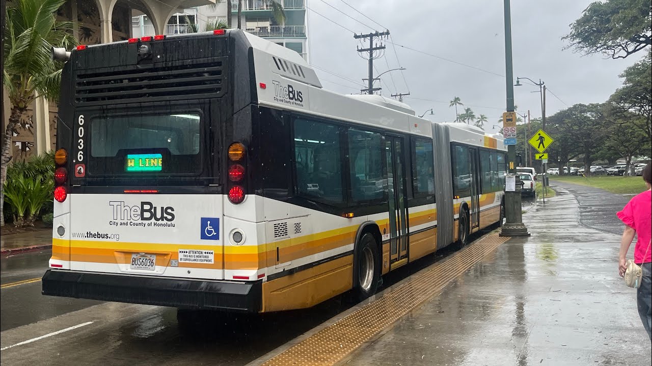 TheBus Honolulu Bus 6036 Route W Line Lelepaua Daniel K Inouye International Airport Skyline Station