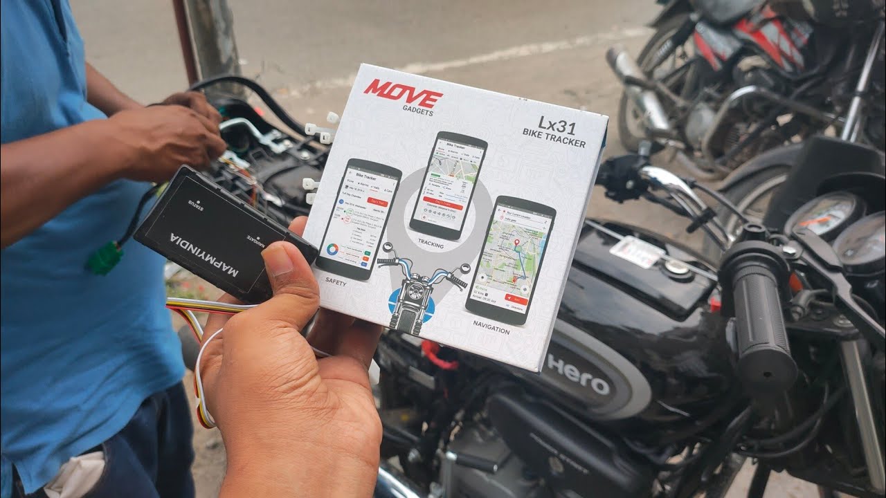 Bike Tracker Installation In Hero Splendor (map my india)