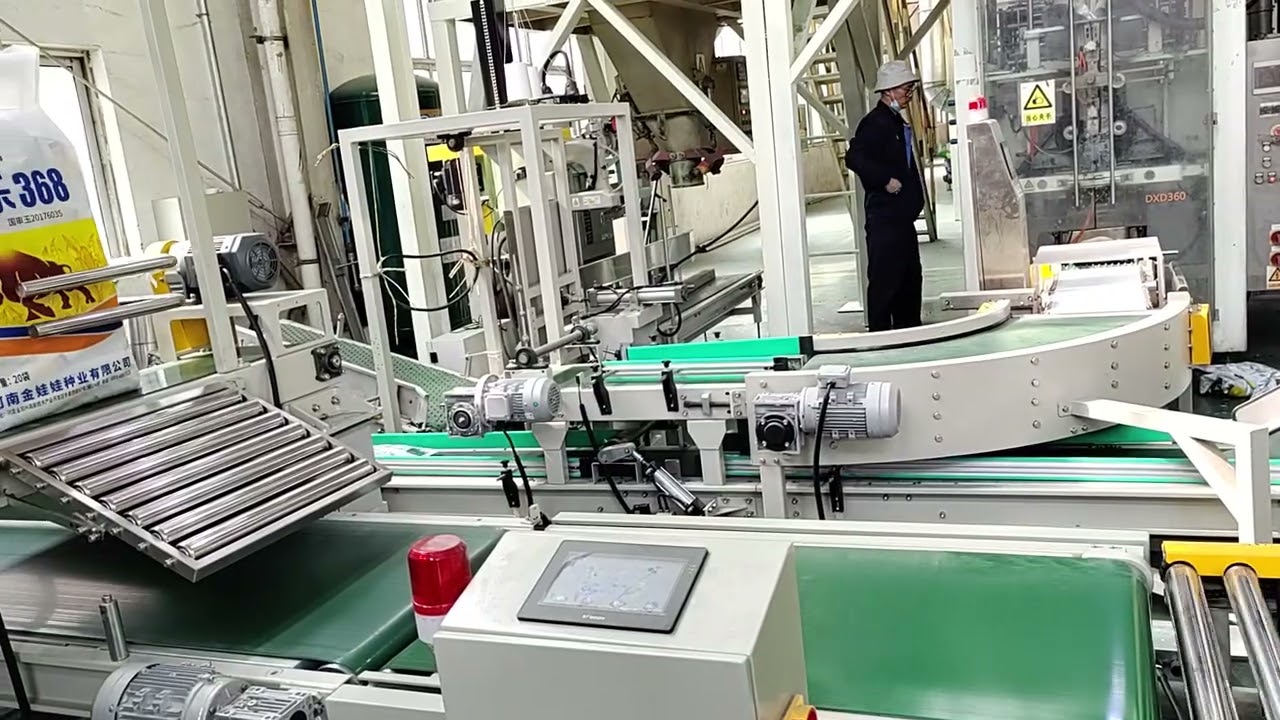 Auto secondary packing machine for 1kg bag to big woven master bag