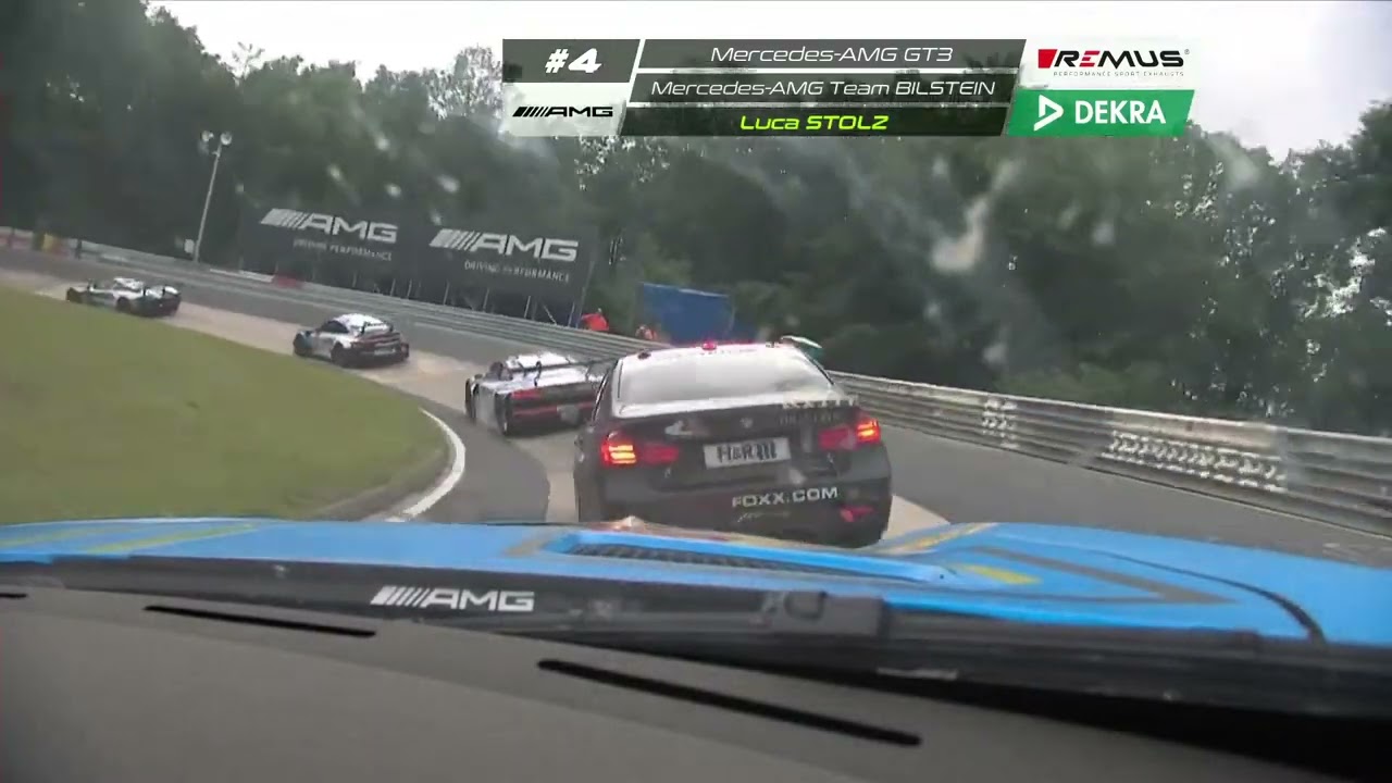 #4 HRT Mercedes 24h Nürburgring 2024 2nd Stint to RED FLAG