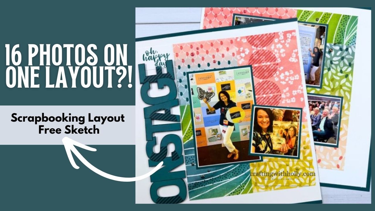 How I Fit 16 Photos on a 2-Page Scrapbook Layout (From a Flyer Idea!)