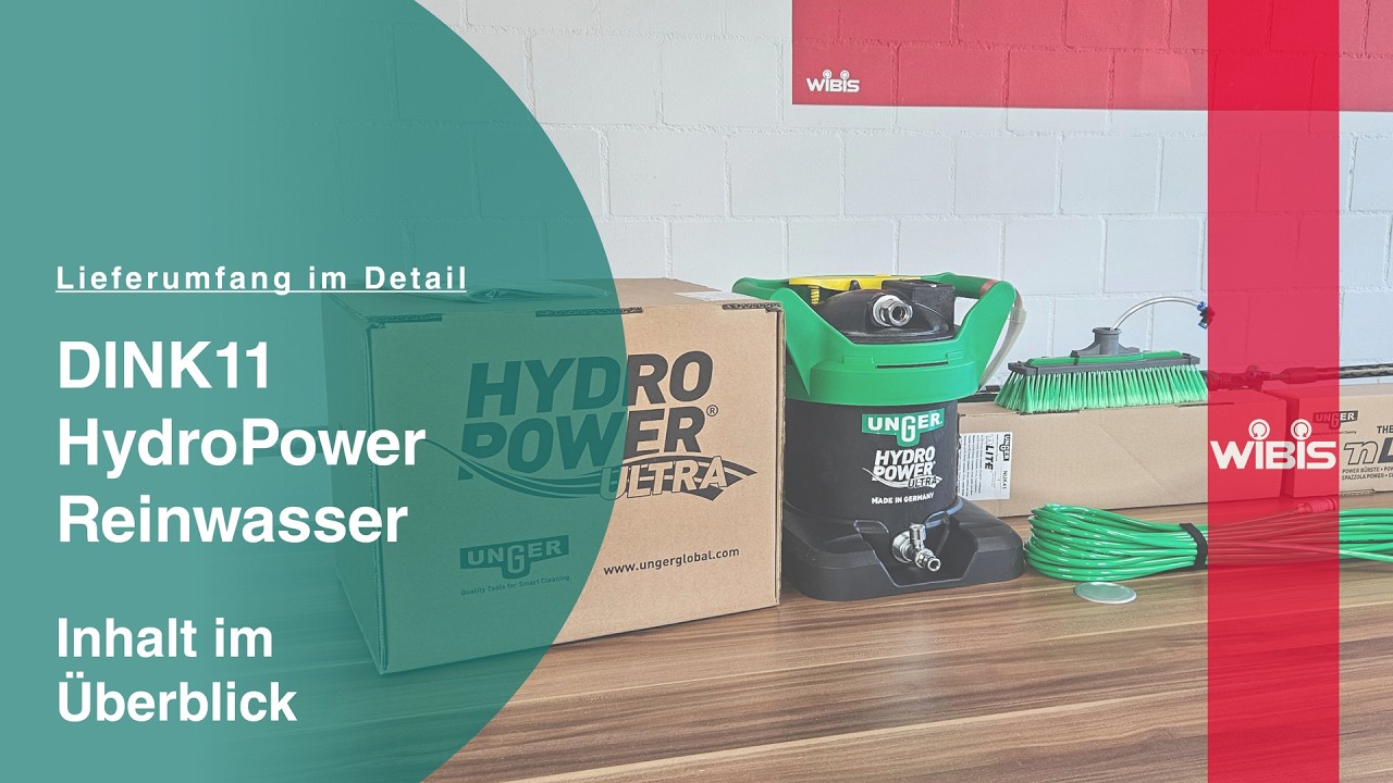 DINK11 UNGER HydroPower Ultra S: Unboxing + Lieferumfang | Profi-Tipps für PV, Fenster, Fassade
